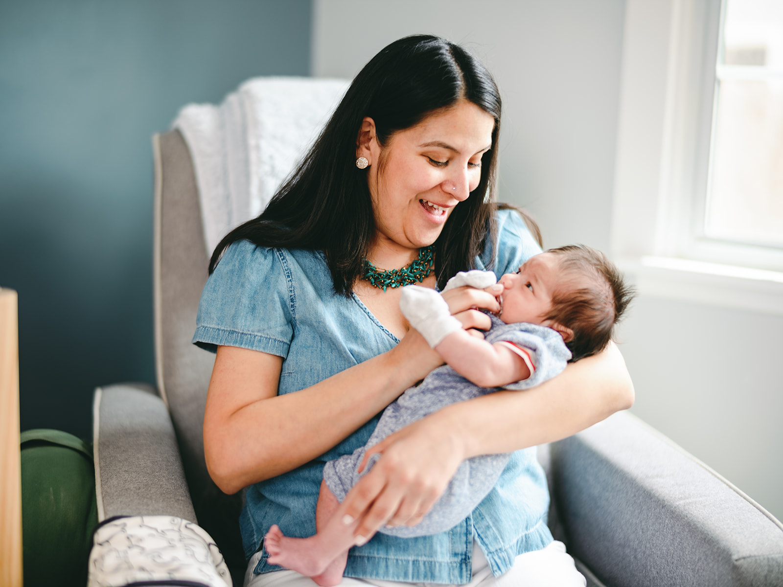 Ezra - Newborn - Family Portrait - Northridge, California - At-Home Session