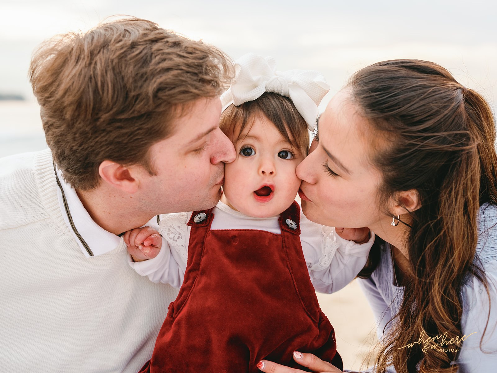 Family Portrait Session - Redondo Beach, California. Stacy reached out to me to document her family and her happy daughter. It's rare when you get a chance to work with such a happy baby. She had the biggest smile, even with dreary December clouds in Los Angeles.